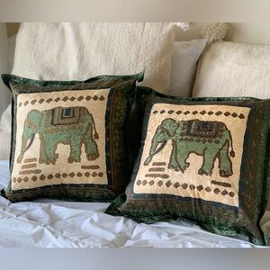 Thai Green Elephant Pillowcases